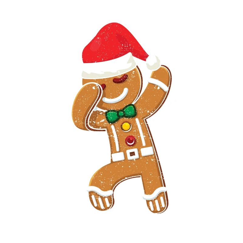 Dabbing Lebkuchenmann Plätzchen Weihnachten Pjs