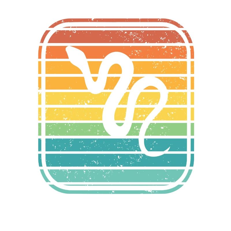 Snake Retro Reptile Python Gift idea