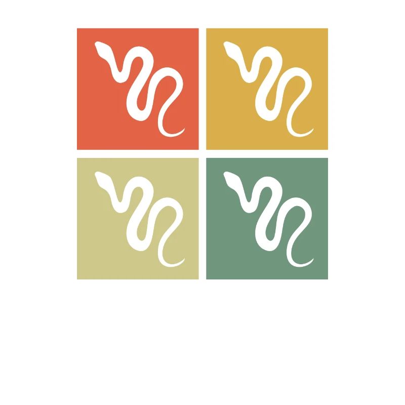 Snake Retro Reptile Python Gift idea