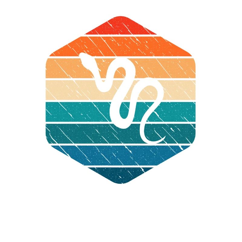 Snake Retro Reptile Python Idée cadeau