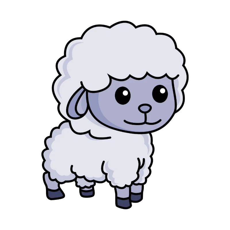 Sheep Comic Animal
