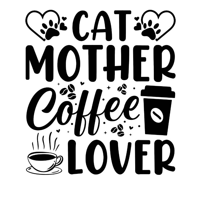 Cat with Mom Coffee Cup Funny Gift Idea