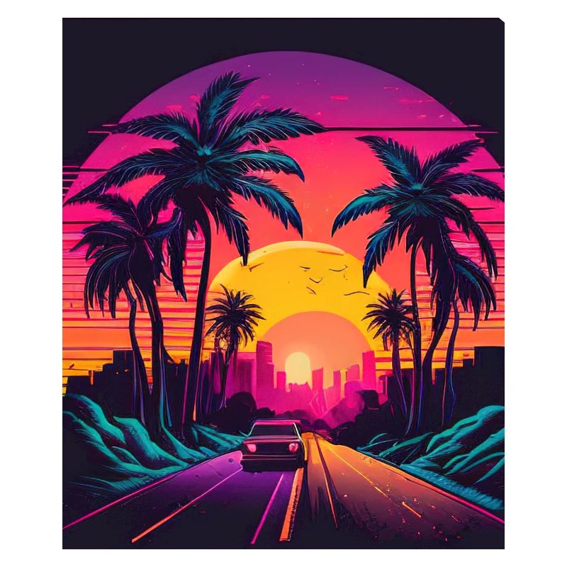 Retrowave Synthwave 80s Design