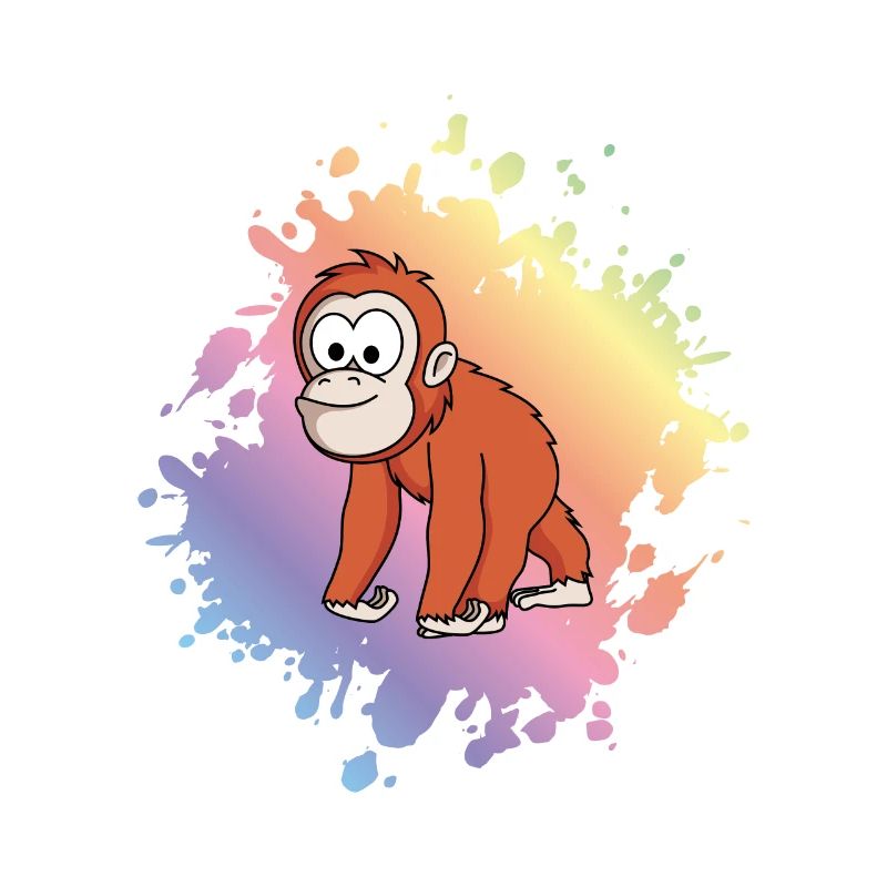 Orangutan monkey comic