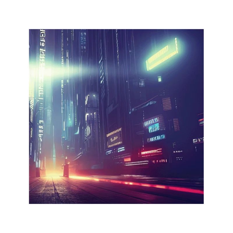Retrowave Synthwave 80s Future city Design