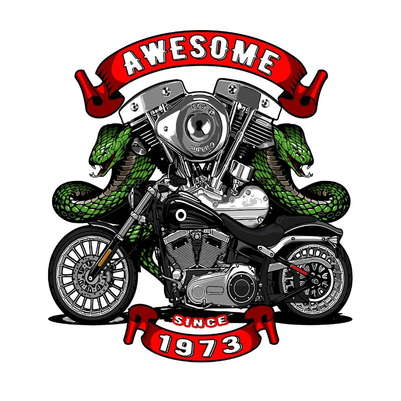 Awesome since 1973, Biker Geburtstag