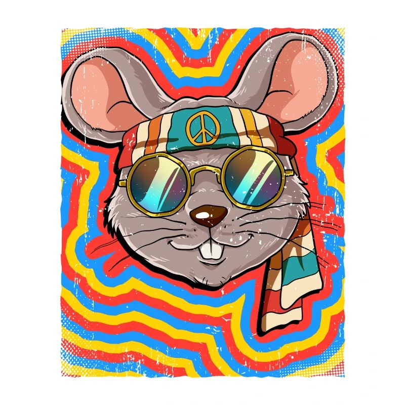 Hippie Mouse Psychedelic Trippy