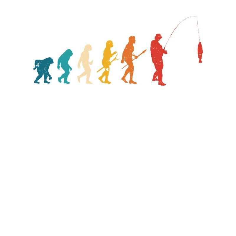 Fishing Human Evolution Funny Catch Fish