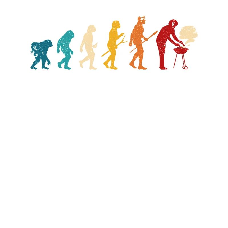 Grilling Evolution of Man BBQ Grill Barbeque