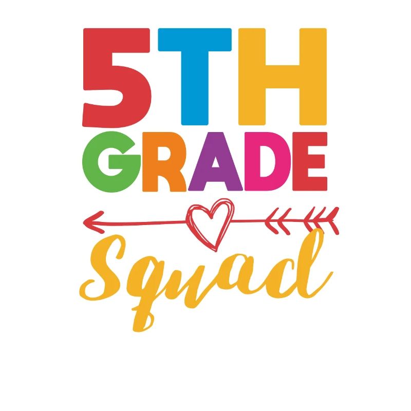 5th Grade Squad Teacher Fifth Student Team Back