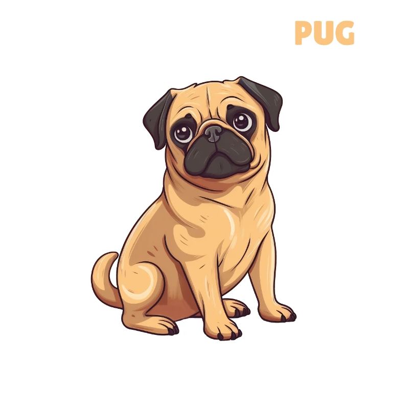 Hunde Erklärung Anatomy eines Mops