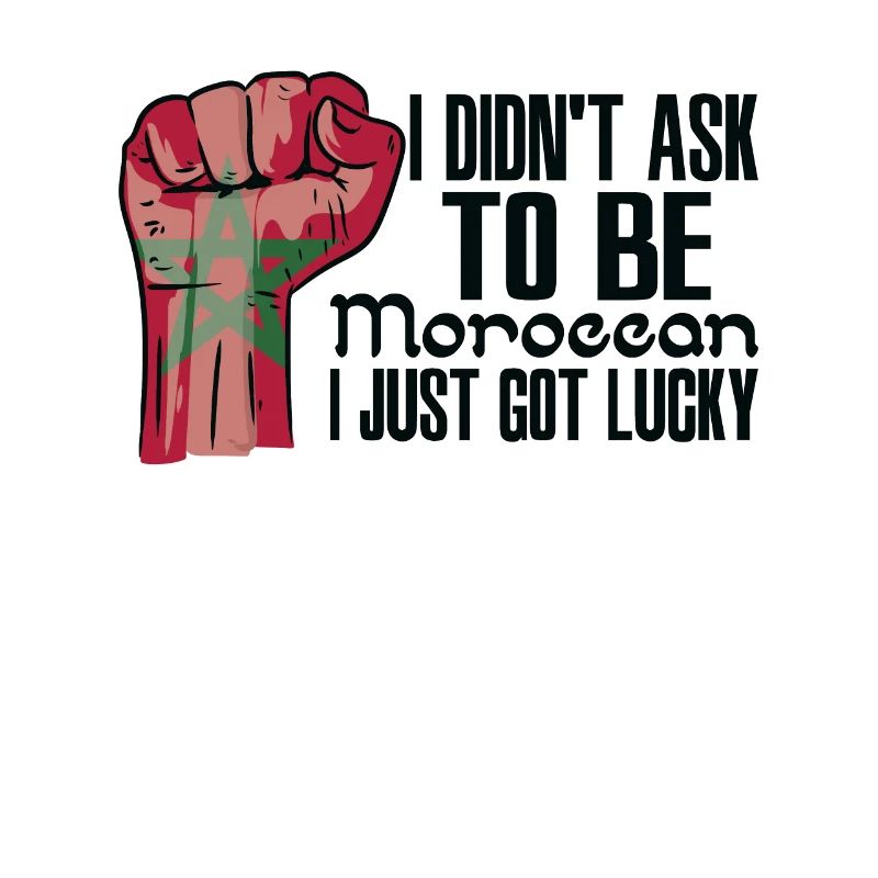 Moroccan Pride Morocco Flag Grown Moroccan Roots