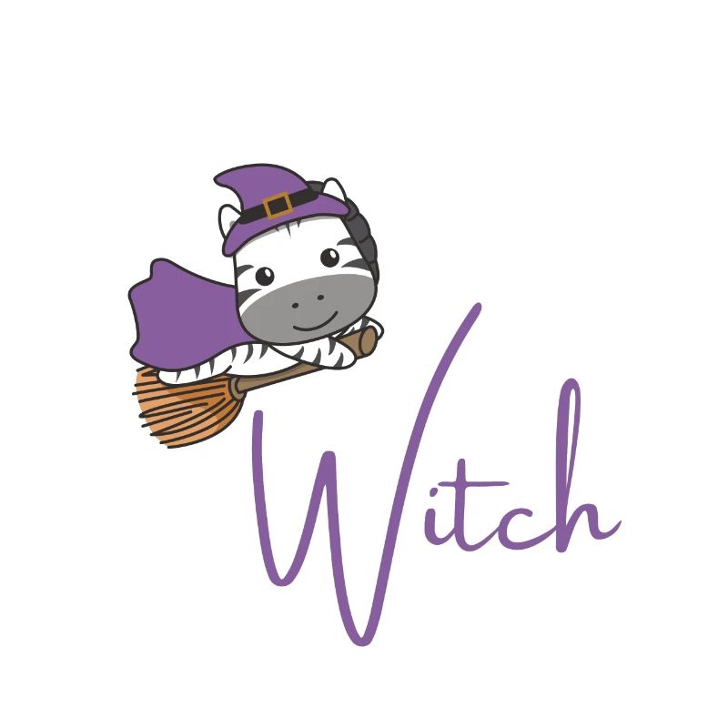 Zebra Halloween witches don't be a basic witch