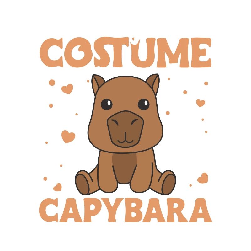 this is my human costume I'm really a capybara