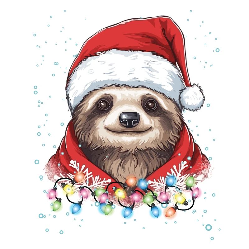 Cute Sloth Christmas Decorations - Lazy Sloth Chri