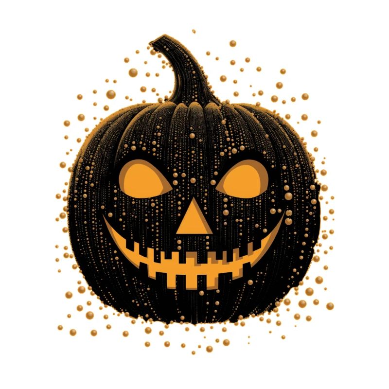 Unheimliche schwarze Jackolantern