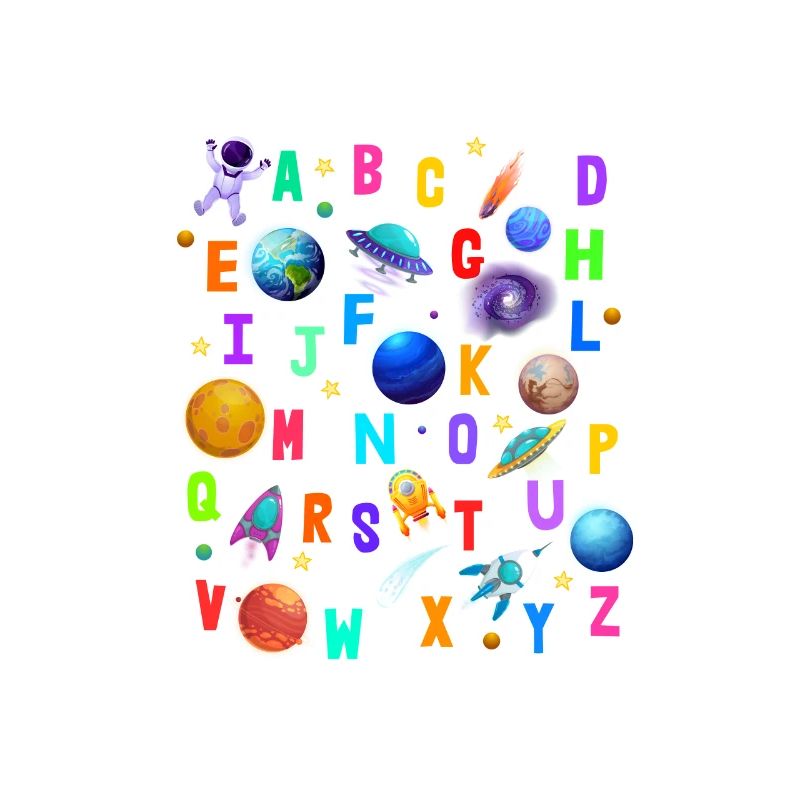 Outer Space Alphabet Kindergarten Lehrer 100 Tage