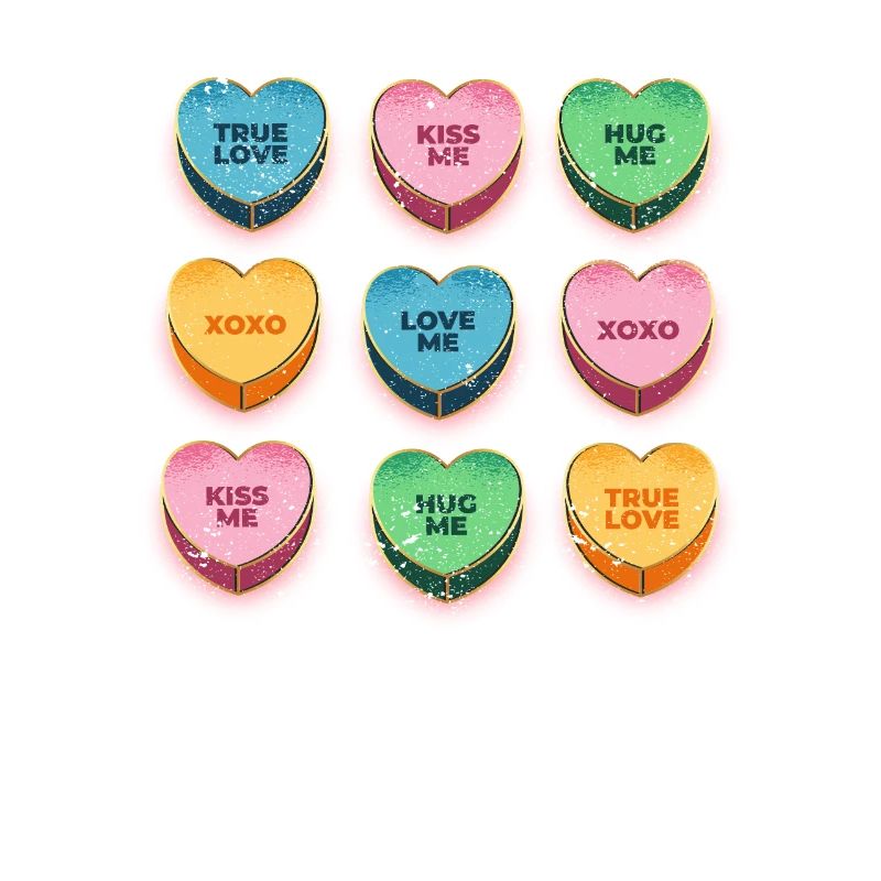 Joyeuse Saint-Valentin Candy Conversation Coeurs