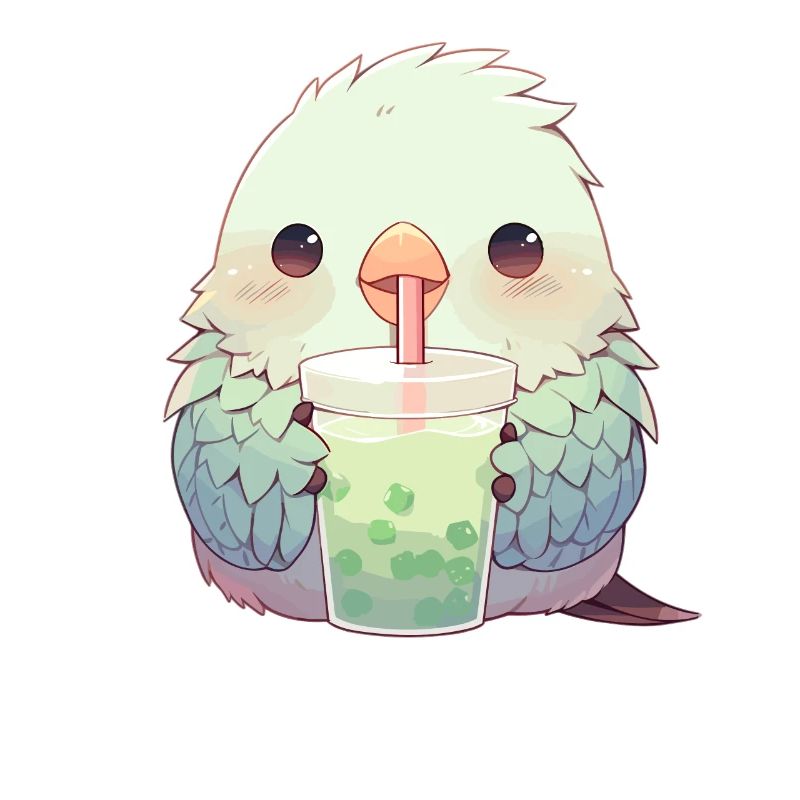 Inséparable kawaii boit Boba Bubble Tea Chibi