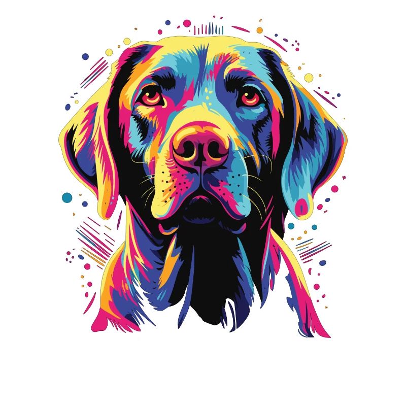 Wasserfarben Farbenfroher Pointer