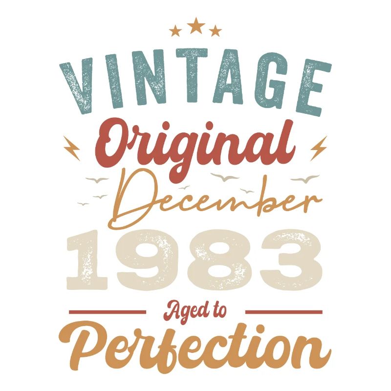 Vintage Geburtstag - Dezember 1983 - Geschenkidee