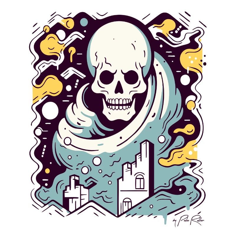 Interactive Color, Modern Industrial Skull