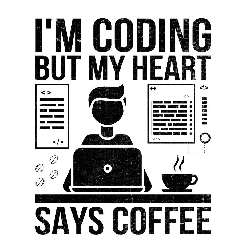 Kaffee-Codierung Programmierer Programmierer Entwickler Nerd Coff