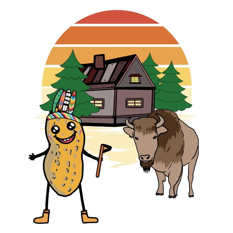 Peanut Buffalo Bison Wild West Nut