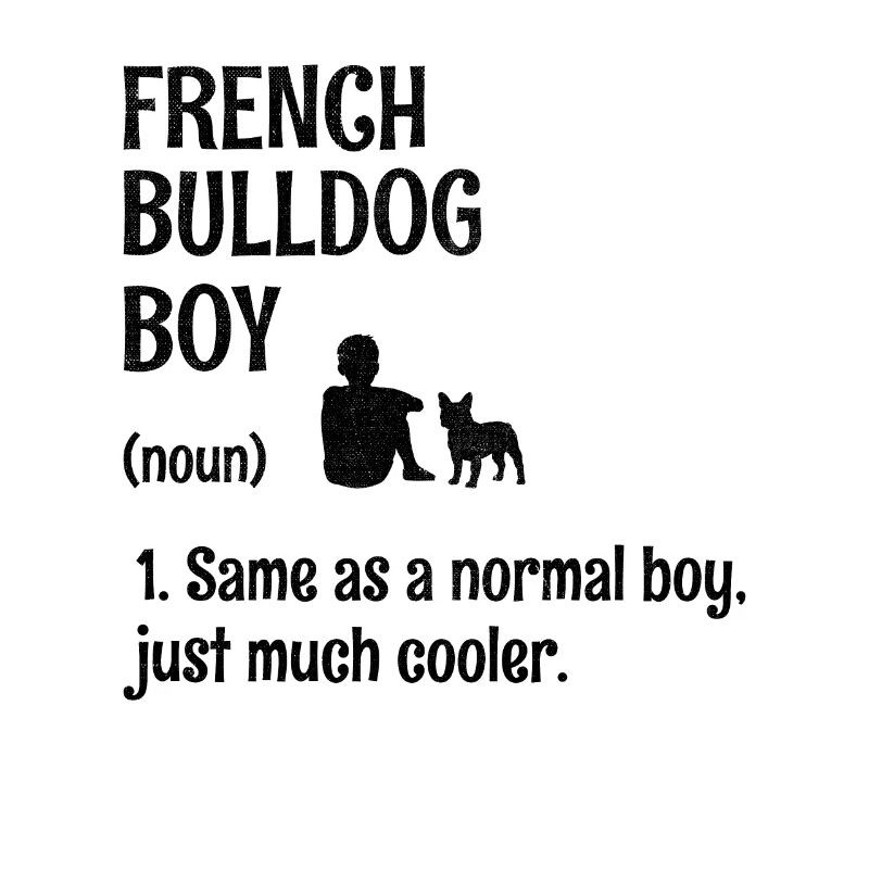 Bouledogue français garçon comme un garçon normal Juste beaucoup