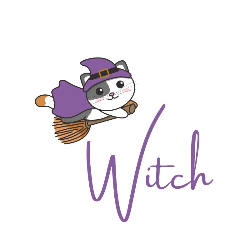 Cat Halloween Witch Witches don't be a basic witch