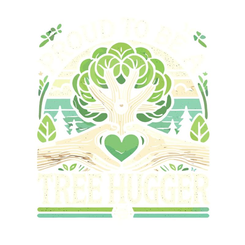 Stolz, ein Baumumarmer zu sein