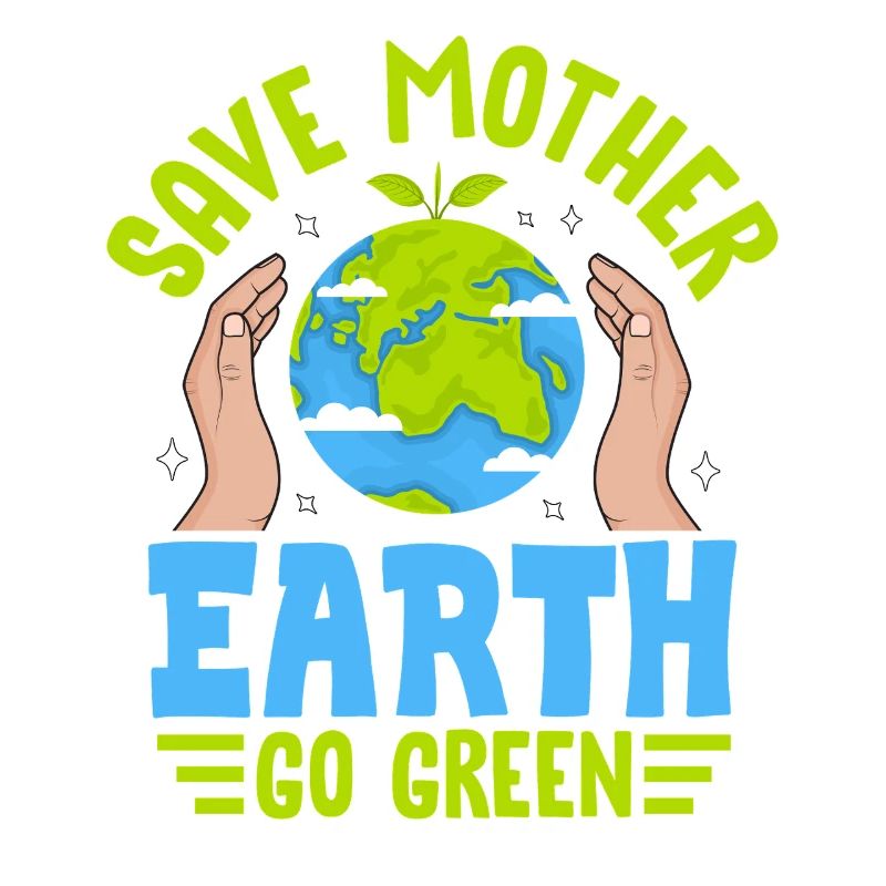 Rettet Mutter Erde, wird grün