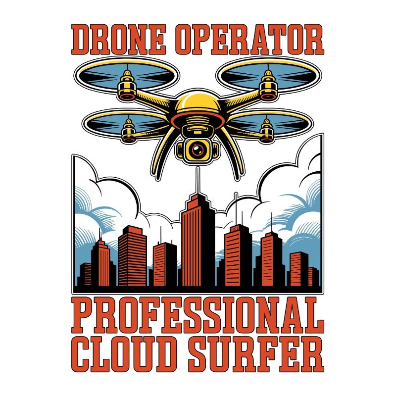 Drone Operator Professional Cloud Drone Flying