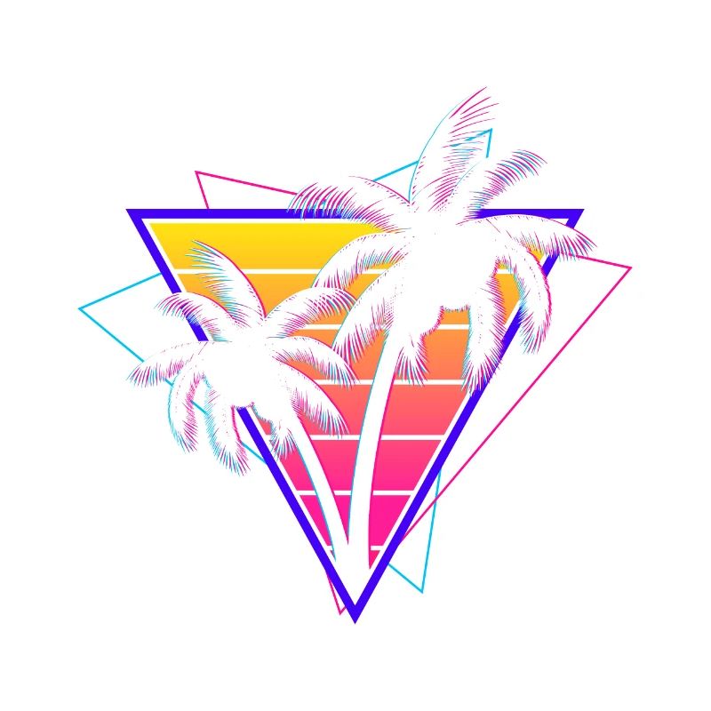 Synthwave Vaporwave Sunset Retro 80s 90s