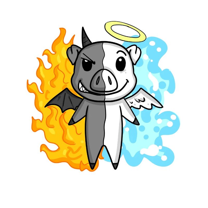 Pig - Angel and Devil