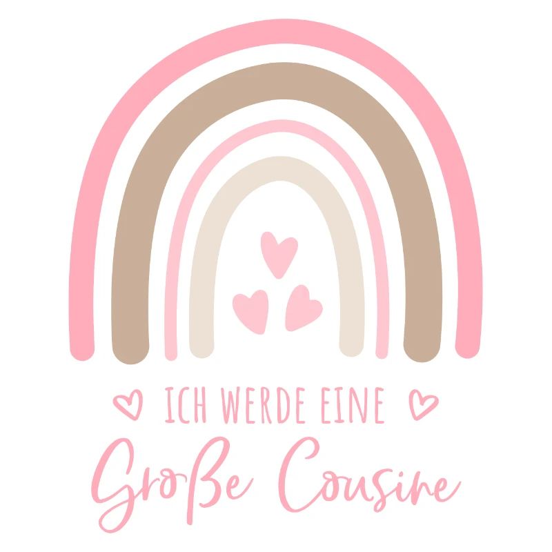 Ich werde eine große Cousine Boho Regenbogen