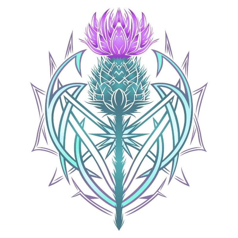 Thistle Shield Celtic Knots Thistle Lover