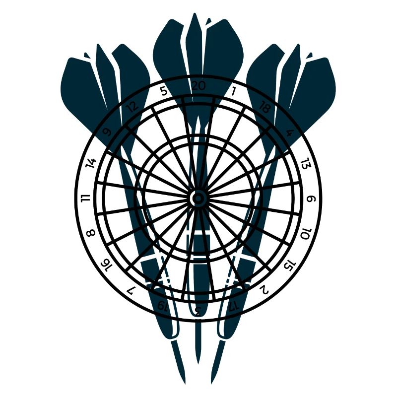 Trois flèches devant la cible