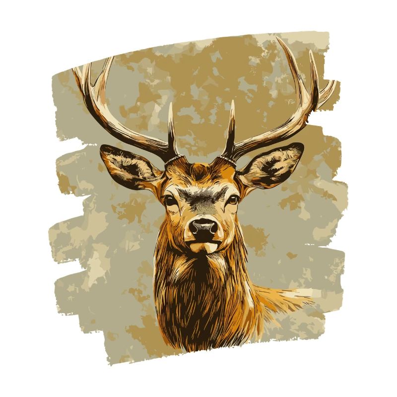 Deer with antlers