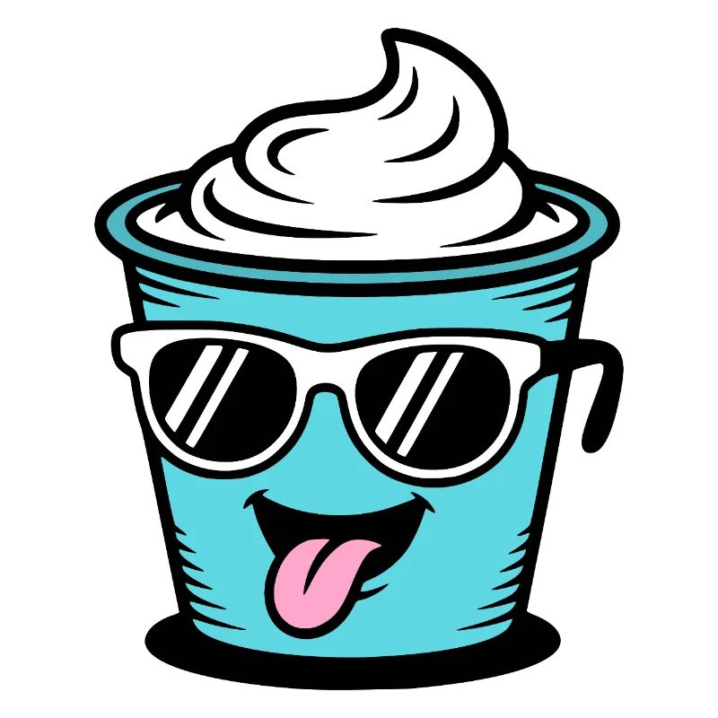 Becher Crème Frech Joghurt Rahm Sahne Eis Pudding