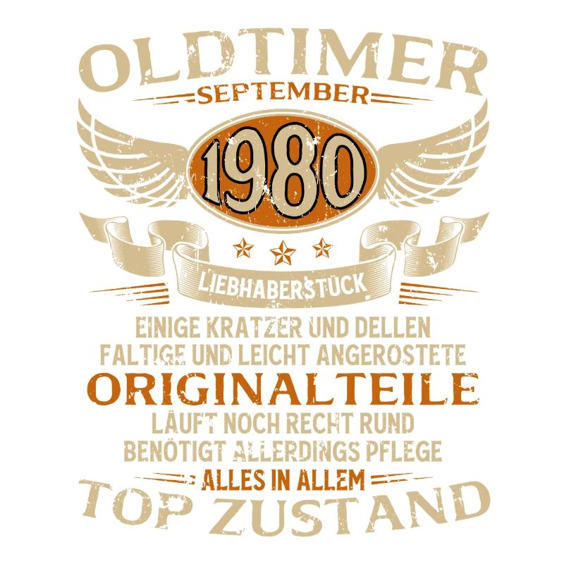 45. Geburtstag Geschenk Oldtimer September 1980