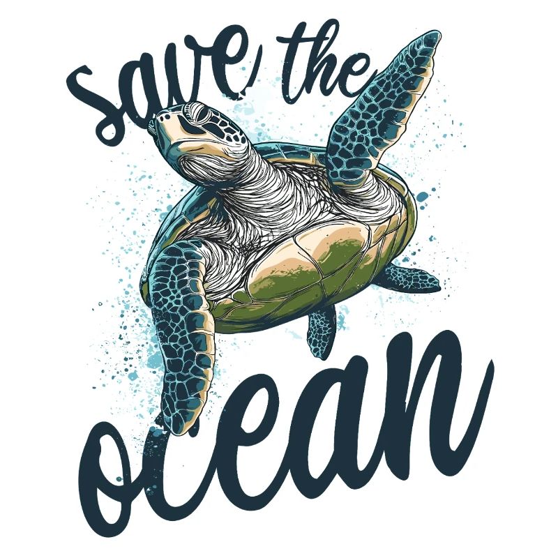 Save the ocean - turtle