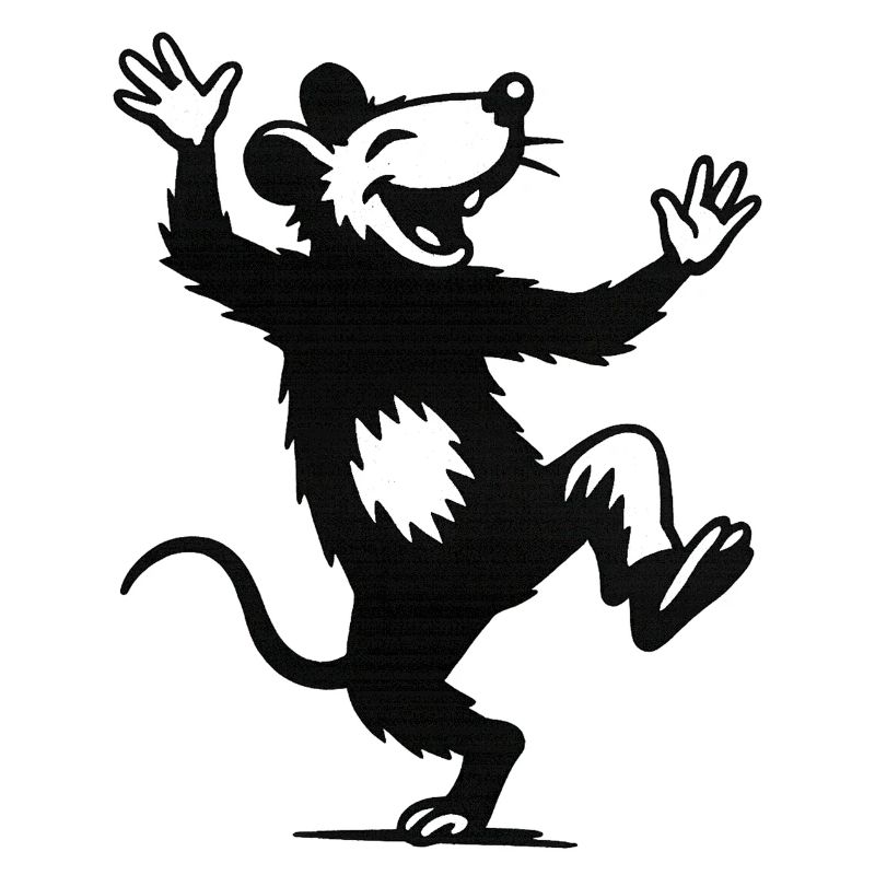 Cheerful dancing mouse
