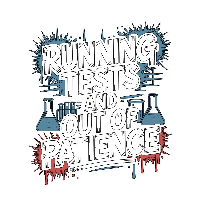 Lab Technician Running Tests And Laboratory Work