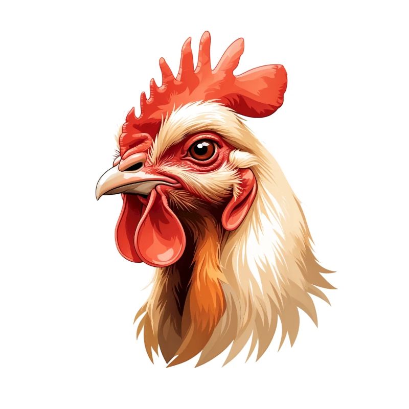 Explosion de la couleur de la tête de coq