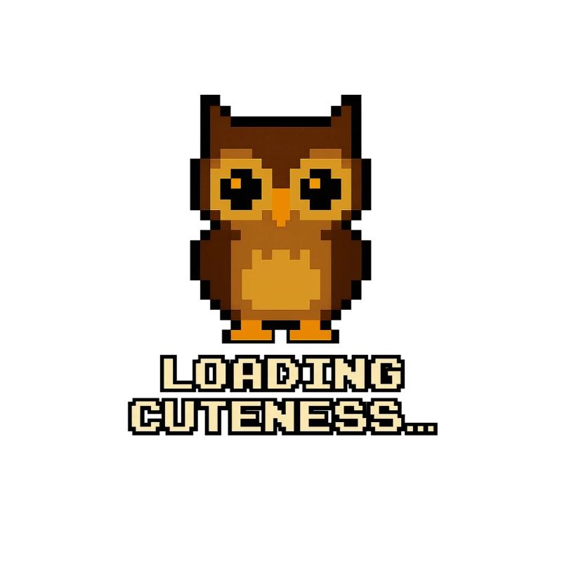 Pixel Owls Loading Cuteness