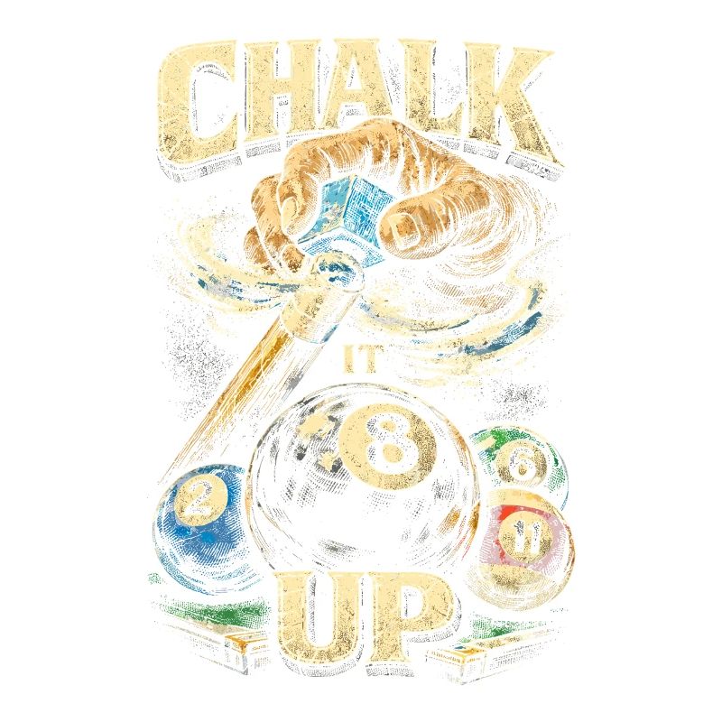8-Ball Billiards Chalk Up