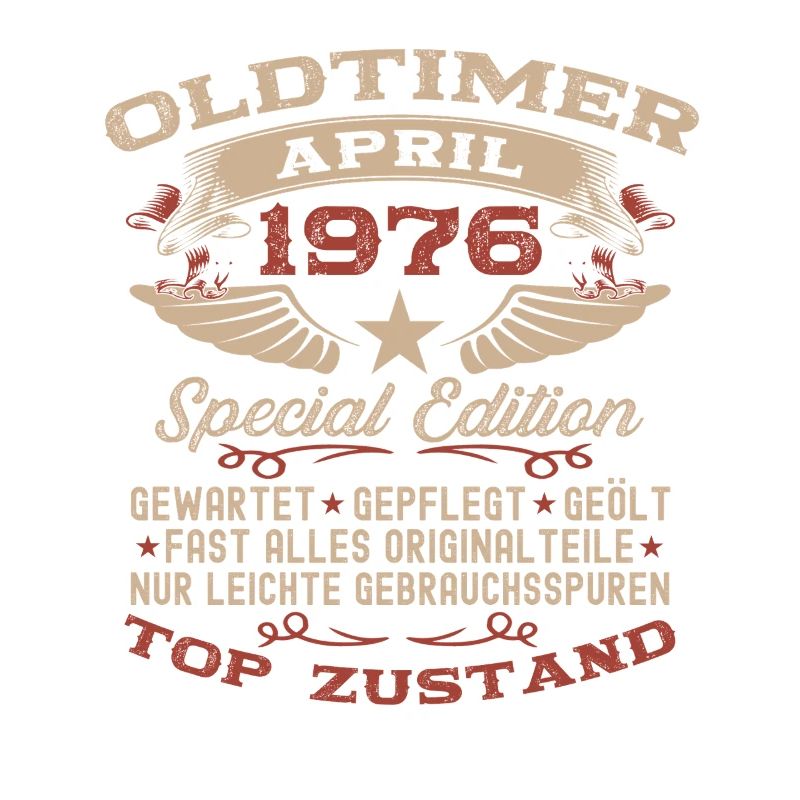 50. Geburtstag Geschenk Mann Oldtimer April 1976