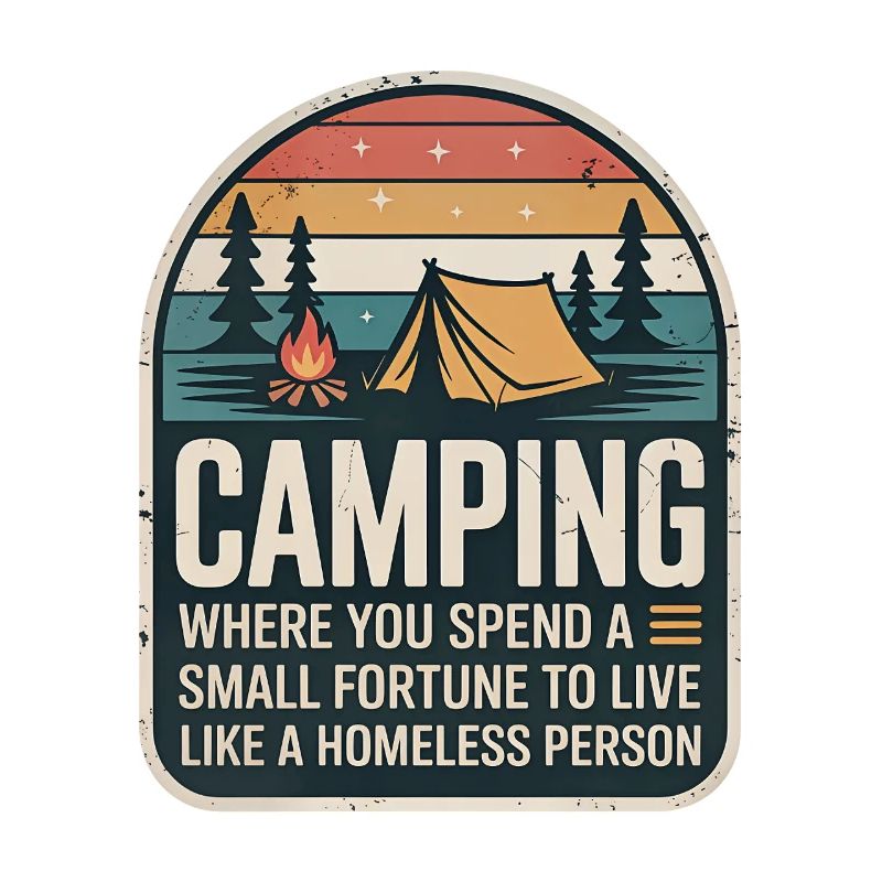 Design rétro de camping
