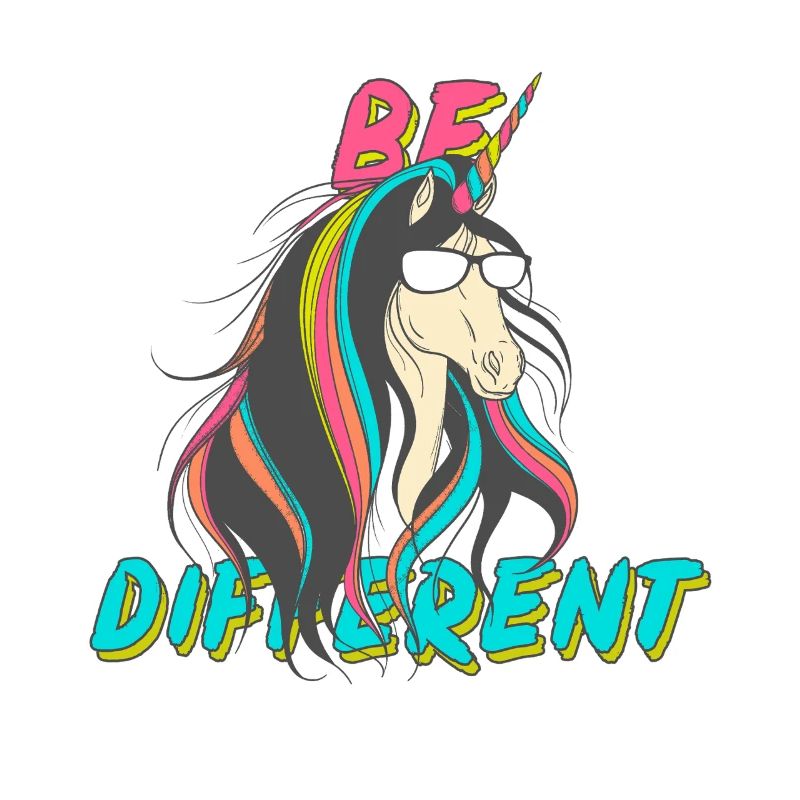 Be Different Nerd Einhorn Party